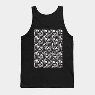 Ethereal Enigma: Intricate Patterned Skull Design Tank Top